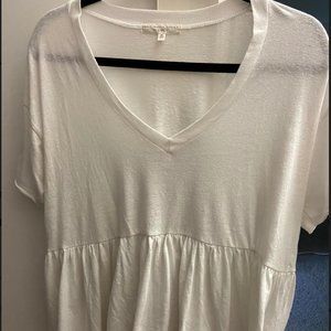 Urban Outfitters Deep V Peplum Top